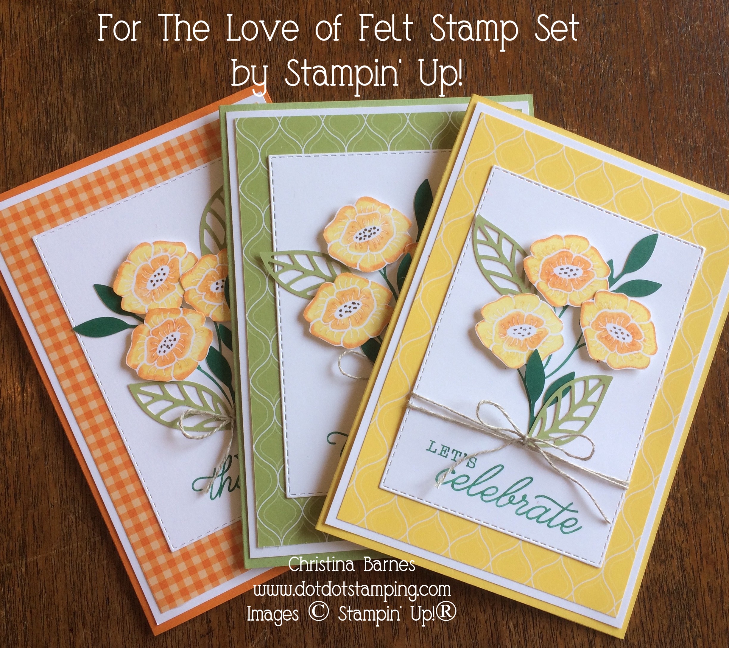 For The Love of Felt Card Set