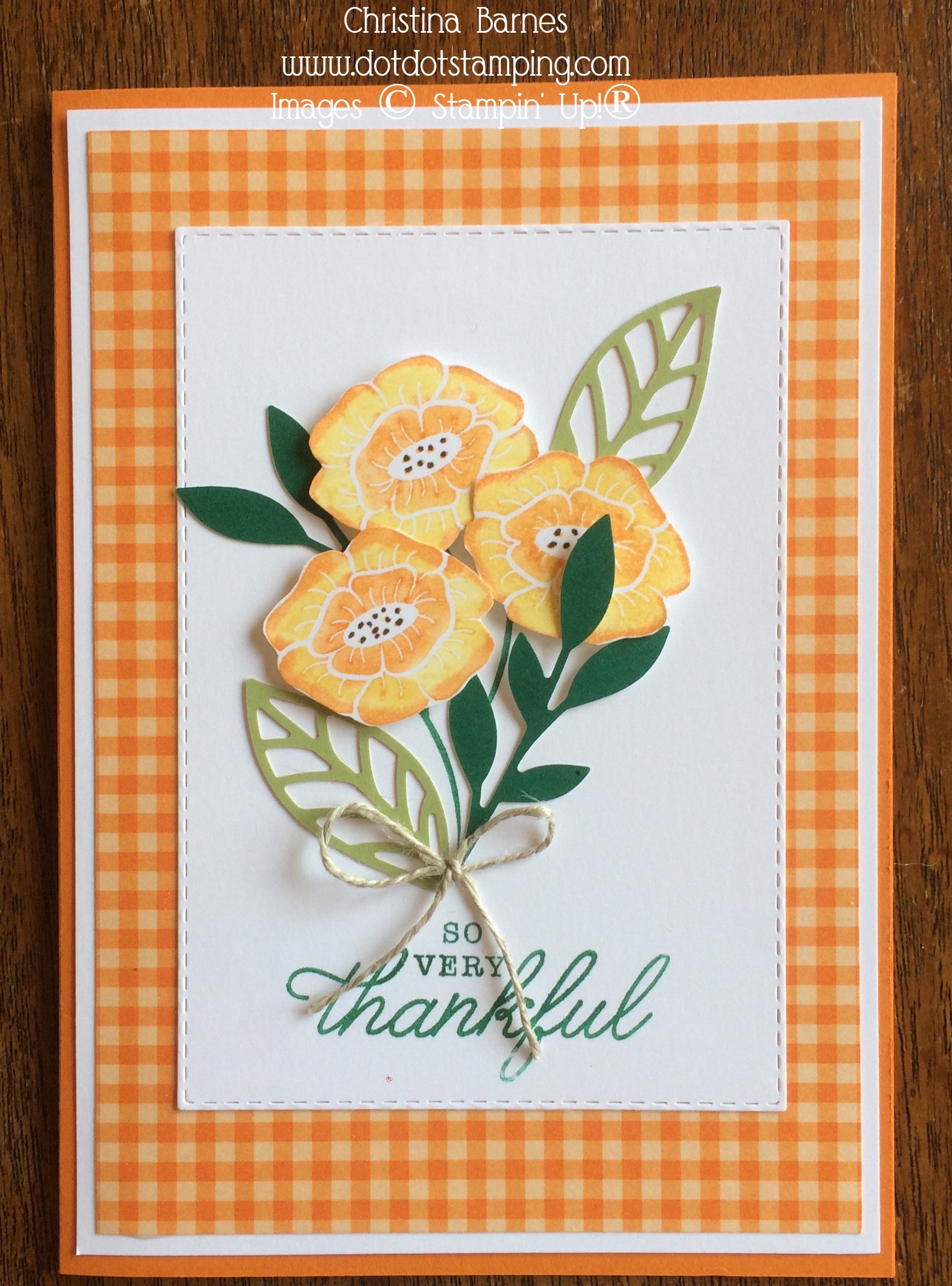 For The Love of Felt Orange Card