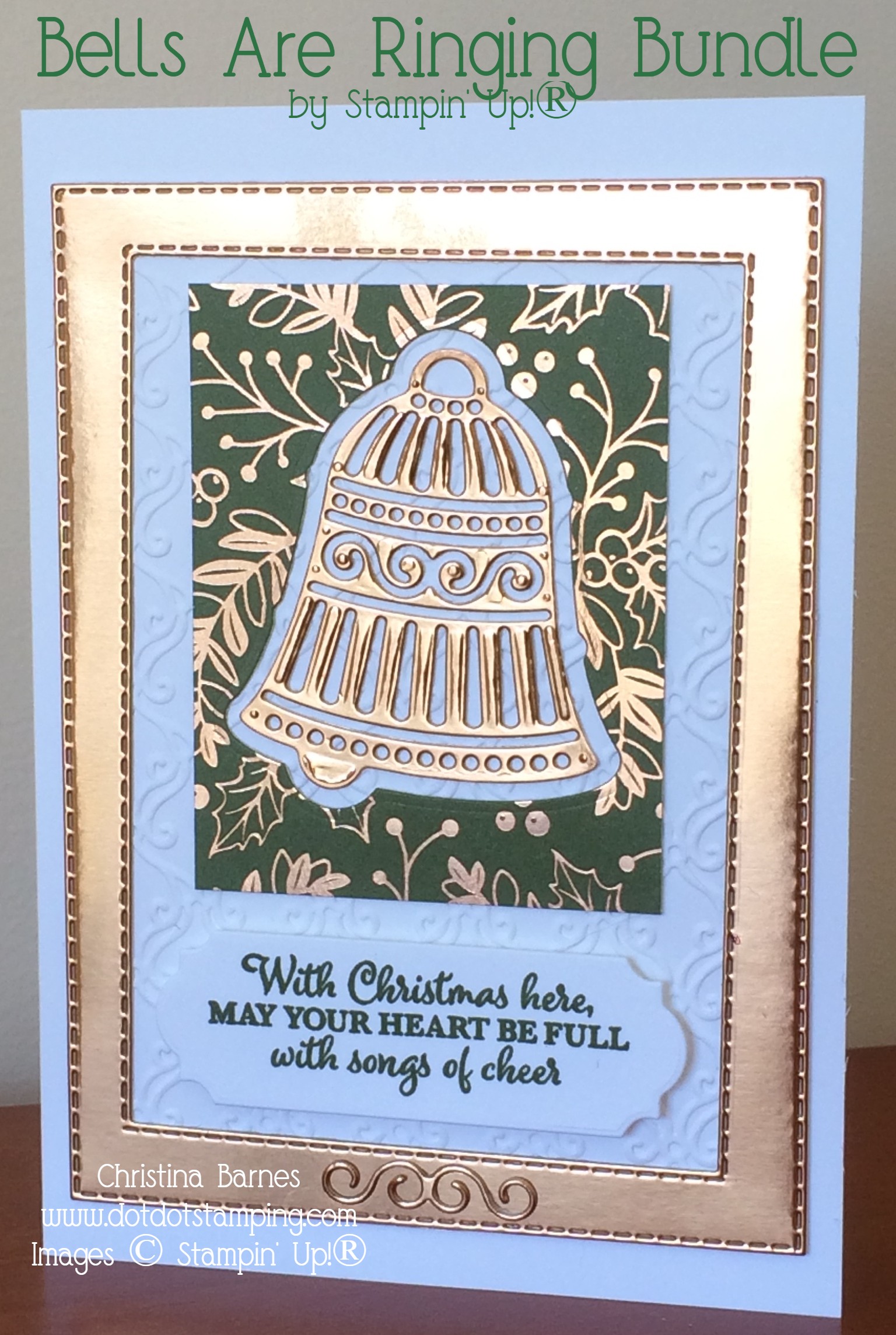 Bells Are Ringing Bundle Stampin Up 2019 Holiday Catalogue Christmas Christina Barnes Dot Dot Stamping