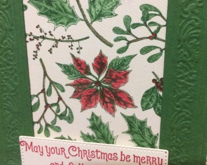 Toile Tidings Christmas Card 2019 Stampin' Up! Holiday Catalogue Christina Barnes Dot Dot Stamping