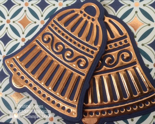 Copper Detailed Bells Dies Christmas 2019 Holiday Catalogue Stampin' UP! Christina Barnes Dot Dot Stamping