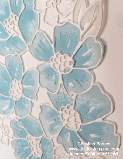 Balmy Blue Flowers Christina Barnes Dot Dot Stamping