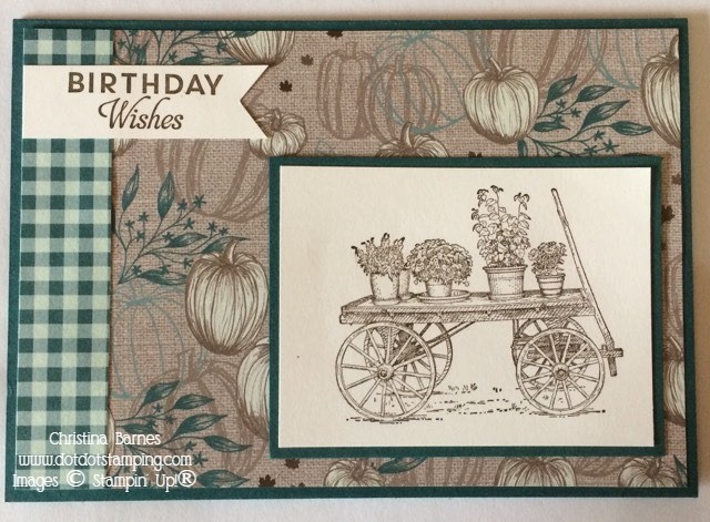 In The Garden Masculine Card French Countryside Stampin' Up! 2020 Christina Barnes Dot Dot Stamping