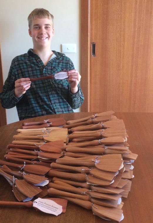 Jamie with 100 Spatulas