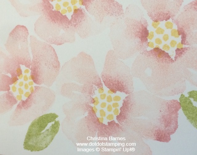 Sponging on Stamp technique Dot Dot Stamping