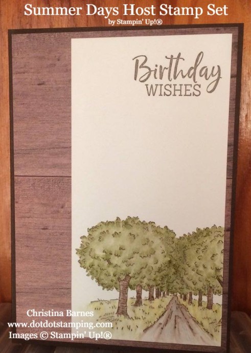 Summer Days Masculine Card July 2020