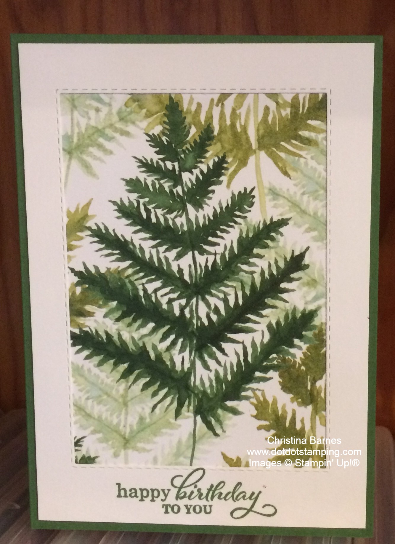 Forever Greenery Designer Series Paper DSP Stampin' Up! 2020 Christina Barnes Dot Dot Stamping